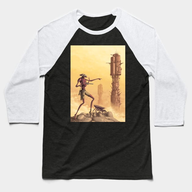 Weevil Scout Baseball T-Shirt by Oliver Bown Designs